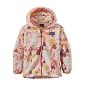 Patagonia Baby Synchilla Fleece Hoody "Guanaco Fiesta: Peaceful Pink" 6-12